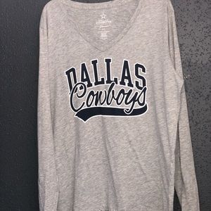 Dallas Cowboys Authentic Tops - Dallas Cowboys GRAPHIC Long Sleeve Tee Dallas Cowboys Authentic Tops - Dallas Cowboys GRAPHIC Long Sleeve Tee